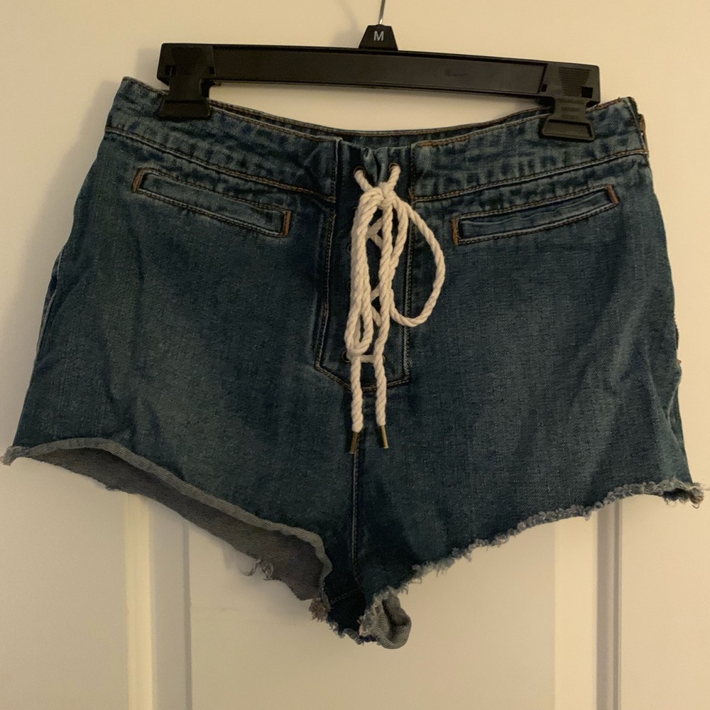 Urban Outfitters cheeky tie-front shorts
